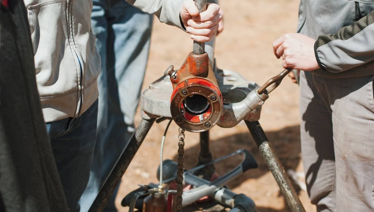 Plumbing contractor van and tools. MapTrack tracks tools, specialist equipment and vans across plumbing jobs and depots