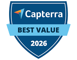 Capterra Best Value 2026 badge for Fixed Asset Management